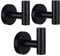 Belerry 3 Pack Bathroom Towel Hooks Matte Black Coat Hooks SUS 304 Stainless Steel Lavatory Wall Mount Heavy Duty Wall Hook for Bathroom/Kitchen/Bedroom Hotel