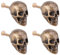 Cucumis Totenkopf-Knäufe, Zinklegierung, schwere Schubladengriffe, Schrank-Hardware, Küchenschrankgriffe, Kommoden, Schubladenknöpfe, Küchenschrank-Hardware mit Schrauben, Bronzefarben, 4 Stück
