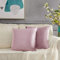 Samt Kissenbezug 50 cm x 50 cm Kissenbezüge Rosa Sofakissen Kissenhülle Dekokissen für Wohnzimmer Schlafzimmer Auto 2er Pack