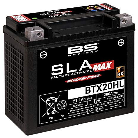 Batterie BS BATTERY BTX20HL SLA Max wartungsfrei, ab Werk aktiviert