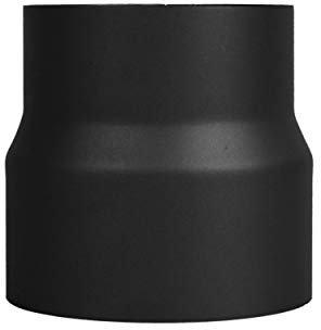 LANZZAS Riduzione del tubo della stufa da 130 mm a 120 mm, colore: nero - altri tubi della nostra gamma, clicca qui.