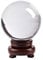 Youyijia Crystal Ball With Wooden Stand 100mm K9 Photography Crystal Sphere - Transparent Clear Lens Glass for Meditation, Divination, Art Decoration