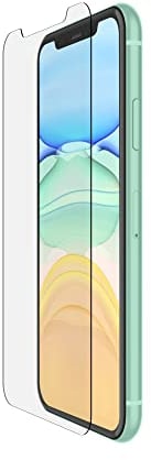 Belkin Protector de pantalla antimicrobiano de vidrio templado para iPhone 11 (protección avanzada que reduce las bacterias en la pantalla hasta en un 99%) Compatible con iPhone 11/XR