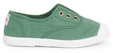 Pisamonas Zapatillas Lona Punta Goma Sin Cordones Talla 39 Color Verde Helecho
