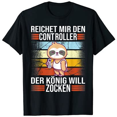 Zocken Reichet mir den Controller König PS5 Konsole Gamer T-Shirt