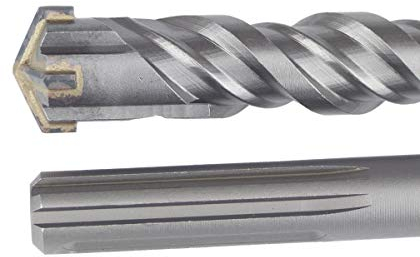 SDS MAX Bohrer Ø35mm x 600mm Hammerbohrer Betonbohrer Steinbohrer Bohrhammer Quadro-X für Mauerwerk 4 Schneiden Hammer Drill Bit BOHRFUX