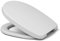 HARO 540785 Toilettensitz Tablas (WC-Sitz weiß alpin, mit Softclose + TakeOff, Sandwich, flache Form, D-förmig, Deckel-/ Ringpuffer), Normal