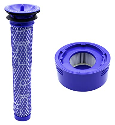 KENSHIRE Lot de 2 filtres pour aspirateur V7 V8 compatibles avec Dyson V8 V8+ V7 pré-filtres Absolute Animal Motorhead Aspirateurs HEPA pièces de rechange