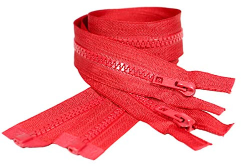 2 Pezzi, 8 Misure, Chiusure Iniettata 5#, per Giacca, Cucito a Cappotto, Bianco, Nero, 20 Colori, Cerniera in Plastica Divisibile, (148, 80 cm)