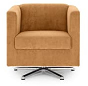 LOOKS by Wolfgang Joop Looks I Designer Sessel mit Federkern, Holzwerkstoff, orange (pfirsich), 72x71x75 cm