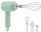 Hand Mixer Electric Whisk, Kitchen Baking Kneaders Handheld Mixing Equipment Stainless Steel Food Beaters with Lightweight Turbo Touch Button Scale Cup for Whipping Brownies Cakes Dough Batters