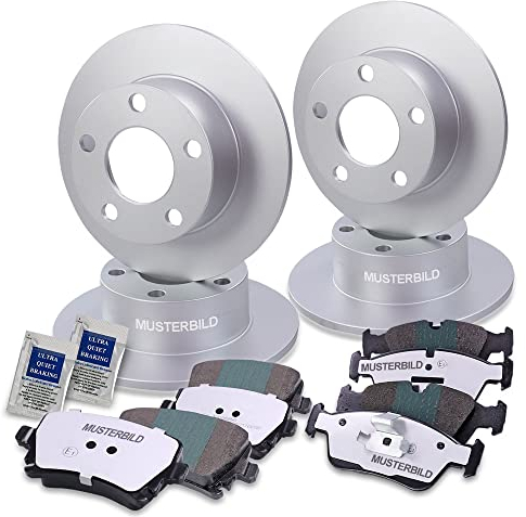 ATEC Germany Bremsenset inkl. Bremsscheiben Vorne Ø 300 mm Belüftet + Hinten Ø 294 mm Voll + Bremsbeläge Vorne & Hinten Kompatibel mit VW TRANSPORTER T4