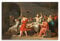 HAATTI Der Tod der Sokrates von Jacques-Louis David Giclée-Papier-Poster, helle klare Reproduktion, dekorative Malerei, Leinwand, Wandkunst, Wohnzimmer, Schlafzimmer, Gemälde 30 x 45 cm