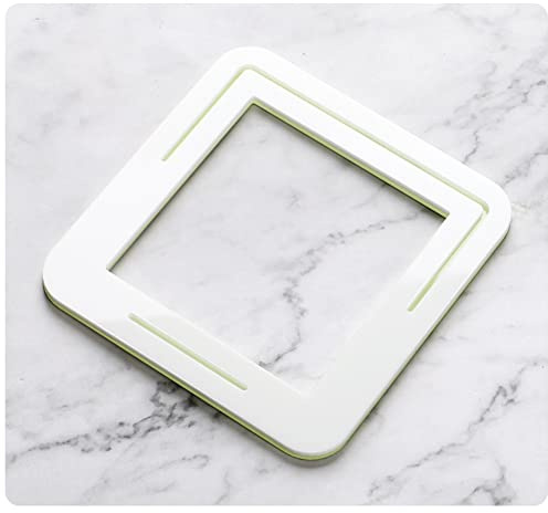 Glow in the Dark Acrylic Single Light Switch Surround Sticker, Socket Plate Surround Sticker, Finger Plate - White Green