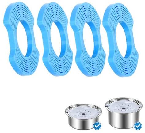 WEINIDASI gamelle pour Chien Anti-Fuite en Acier Inoxydable Filtre Alternatif(4PCS)