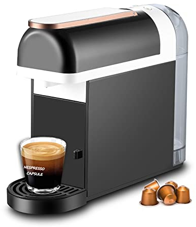 TEmkin Cafetière cafetière Bureau Petite Machine à Expresso Capsule Machine à café Pompe Extraction Machine à café Semi-Automatique