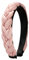 Alpenflüstern Trachten-Flecht-Haarreif Leinen-Optik - Damen Haarschmuck rutschfest, Haarband geflochten fürs Dirndl (rosa-rosé) ADV141