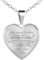 TOLOWOBK Kette Damen Herz Geschenke für Mädchen Silber Anhänger Halskette Tochter Geschenk von Mama Inspirierende Ketten An Meine Tochter Valentinstag Geburtstag Geschenke für Tochter von Mama Papa