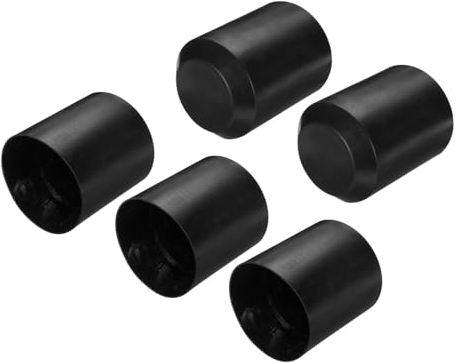 sourcing map Schrumpfende Endkappe 78mm ID x 95mm L 2:1 Ratio Wasserdichte Elektrische Drath Wickel Kleber Ausgekleidet Versiegelt Schrumpfschlauch Kappen für Drath Kabel Pack von 5