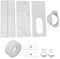 SUNFECILI Kit di Guarnizione per Finestra Universale Kit di Sfiato per Finestra del Condizionatore d'Aria Installazione Semplice in PVC Accessorio per Finestra del (3 Piastre per Finestra