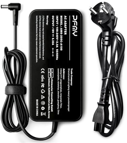 PFMY 120W 19V 6.32A AC Adapter Notebook Laptop Portátil Cargador Adaptador para ASUS G50 G50V G50VT G51 G51J G51JX GL502VT GL502V GL502 GL551J GL552VW GL553V GL752VW GL753VE X750J X750JA