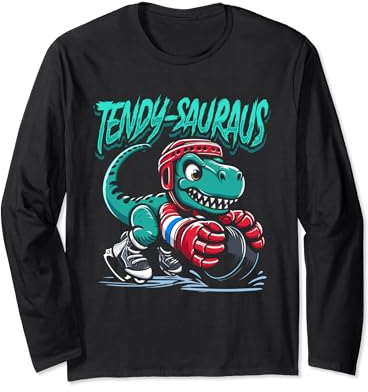 Maske T Rex Tormann - Tor Torhüter Eishockey Torwart Langarmshirt