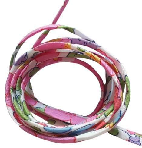 Cordon spaghetti en tissu Liberty of London - motifs au choix, au mètre (Betsy Fuchsia)