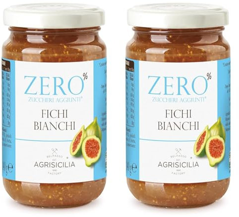Agrisicilia zero% zuccheri aggiunti fichi bianchi (Confezione da 2)