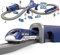 Wdmiya Treno Elettrico per Bambini 3 4 5 6 7 8 Anni, 66 Pezzi Pista per Auto Flessibile con Veicoli da Costruzione, Gioco su Pista, Giocattolo Educativo Natale Regalo Bambino