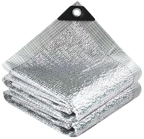 Toile Ombrage Exterieur Filet pare-soleil en aluminium à taux d'ombrage de 85 % - Abri solaire réfléchissant argenté for l'été - Auvent de pergola anti-UV - Auvent de voiture Toile D'Ombrage(1x3.0m)