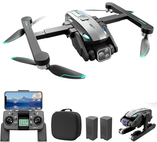 OBEST GPS Drohne mit Einstellbarer Kamera 4K, Faltbar RC Quadrocopter 36 Mins Lange Flugzeit, 360° Hindernisvermeidung, Bürstenlos Motor, Follow-Me, Auto Rückkehr, 5G WIFI FPV Drone für Erwachsene