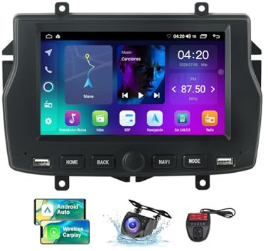 ZZPHKK Android 13 7 Zoll QLED Touchscreen Autoradio Stereo für Lada Vesta Cross Sport 2015-2018 mit Wireless Carplay Android Auto/Car Local Weather/SWC/DSP/FM RDS DAB+ Radio/Bluetooth/GPS(NF-1)