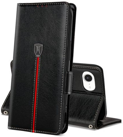 Coque Pour iPhone 16e/SE 2025, Portefeuille Rabat Cuir Etui, Magnétique Silicone TPU Bumper Housse,Support avec Porte Cartes Pochette Cover, Antichoc Case pour iPhone 16e/SE 2025 Noir Profond
