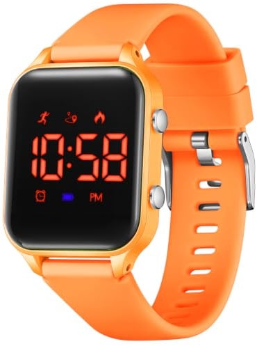 Timever Digitale Uhr Kinder Wasserdicht Armbanduhr Mädchen Jungen Stoppuhr | Sportuhr für Mädchen Jungen Licht Silikonarmband ohne App ohne Handy Digitale Uhr Alarm Timer Alltag Schule Freizeit Geschenk