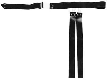 YILWPV 2pcs Football Waist Flags Buckle Belt for PE Sports Accessories Adjustable Team Rugby Soccer Belts Air FüR Trainer(Black)