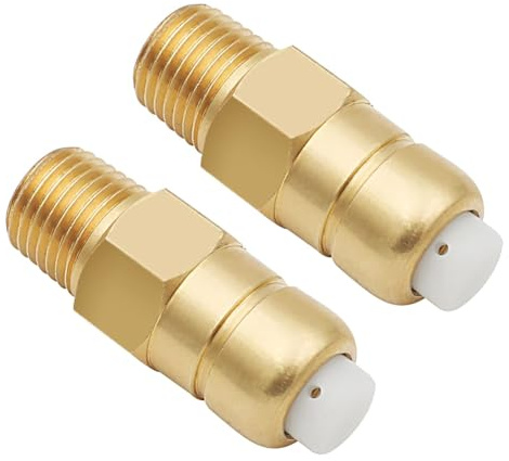 Deechate 2 Pieces Thermal Release Valve for Pressure Washer Pump, 1/4 Inch NPT Thermal Relief Valve, Replacement Pump Protector
