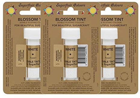 3 x Sugarflair Terracotta Edible Blossom Tints Food Colour Colouring Dust Powder