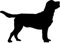 Samunshi® Labrador Retriever Hunde Aufkleber Autoaufkleber Sticker in 6 Größen und 25 Farben (10x7,1cm schwarz)