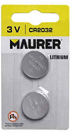 MAURER Pila Boton Alcalina CR2032 (2 piezas)