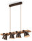 BRILONER Leuchten Pendelleuchte Holz, Rustikale Hängelampe, Schwenkbar, E27 max. 40 Watt, Retro Esszimmerlampe, Antik Grau 4406-044