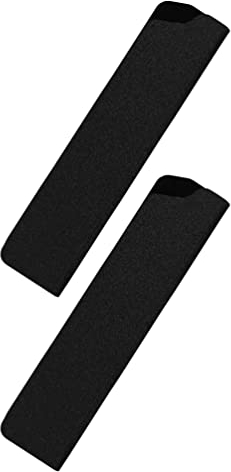 BESTonZON 2 Stücke Klingenschützer Messerschutz Klingenschutz Messer Schutzhülle Klinge Protector Cover für 4-5 Zoll Messer Kochmesser Küchenmesser Obstmesser Fleischmesser Keramikmesser Schwarz