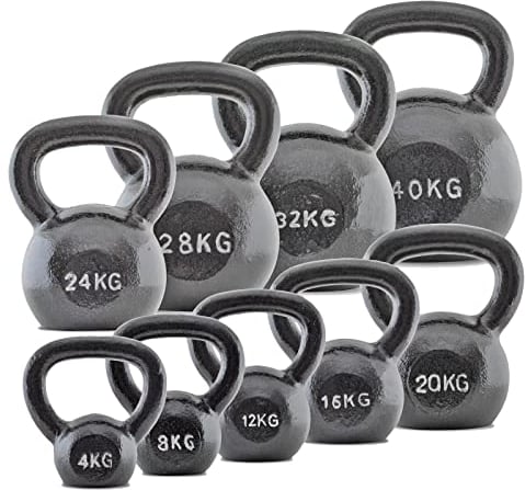 BodyMax Grey Cast Iron Kettlebells 24 kg