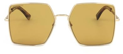 DSQUARED2 D2 0052/S Brille, Gold Beige Horn, 59 für Damen, Gold Beige Horn