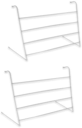 PaMeer 2M Drying Space, Pack Of 2 Metal Radiator Towel Rail, 4 Bar Radiator Airer, Outdoor Clothes Airer, Durable Metal Indoor Clothes Dryer_ 36cm (H) x 50cm (W) x 16cm (D)