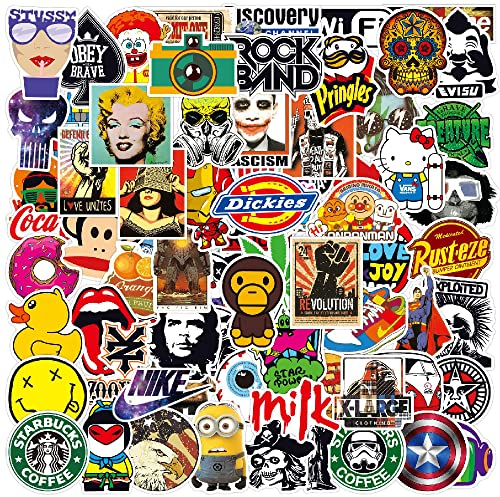 Scrapbook Zubehör Coole Sticker 100pcs Graffiti Stickerbomb Aufkleber Jugendliche Waterproof Vinyl Decals Stickers Set for Snowboard Skateboard Laptop Helmet Motorcycle Car Computer Suitcase