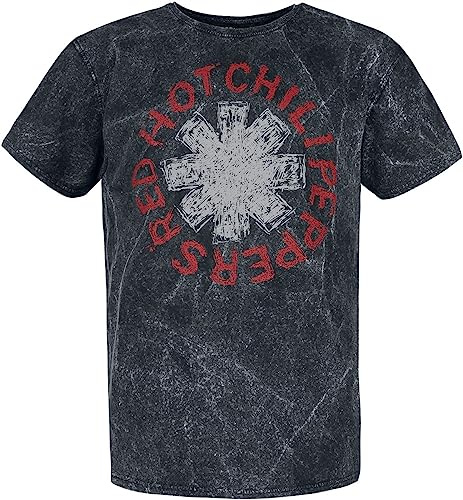 Red Hot Chili Peppers Scratch Logo Männer T-Shirt schwarz Band-Merch, Bands