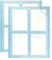2Pcs 2x2 Kartenmatte für Cricut Explore & Cricut Maker, 4 in 1 Kartenschneidematte Cricut Maker Card Cutting Mat, Wiederverwendbare Kartenmatte für Karten Schnell Erstellen Sie 4 individuelle Karten