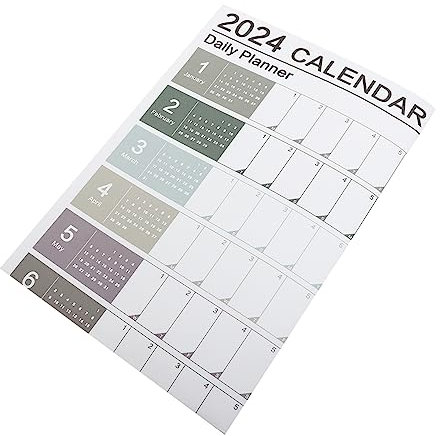 EXCEART Abwischbarer Wandkalender 2024 Jahresplaner Tagesplaner Büro Zuhause Familie