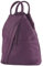 modamoda de - T180 - Damen Rucksack Tasche aus ital. Leder, Farbe:Purple