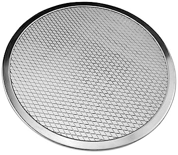 susiodeu Plaque à Pizza en Fonte - Résistante à la déformation Aucune Pollution métallique Durable Elle a Une Forte résistance à la Corrosion Plateau de Cuisson, Argent, 1, 8 Pouces